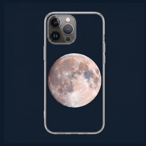 Full Moon | Clear Phone Case - AstroImagery Shop