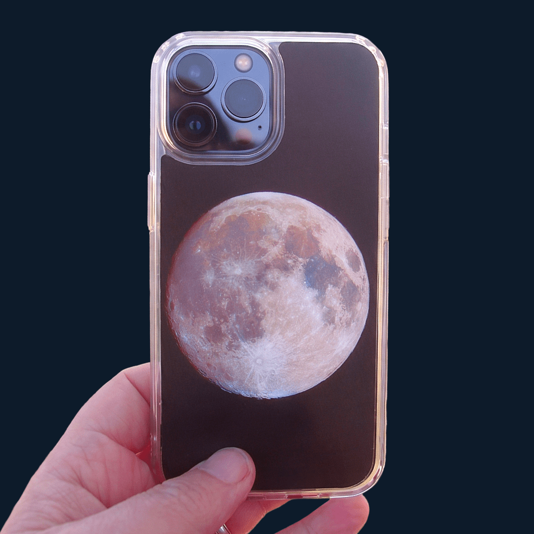 Full Moon | Clear Phone Case - AstroImagery Shop
