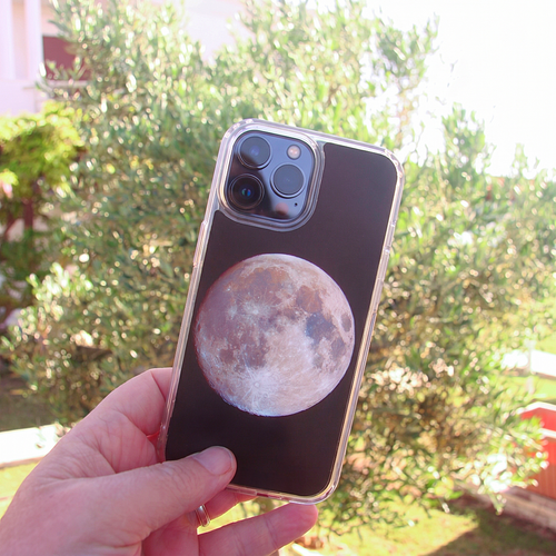 Full Moon | Clear Phone Case - AstroImagery Shop