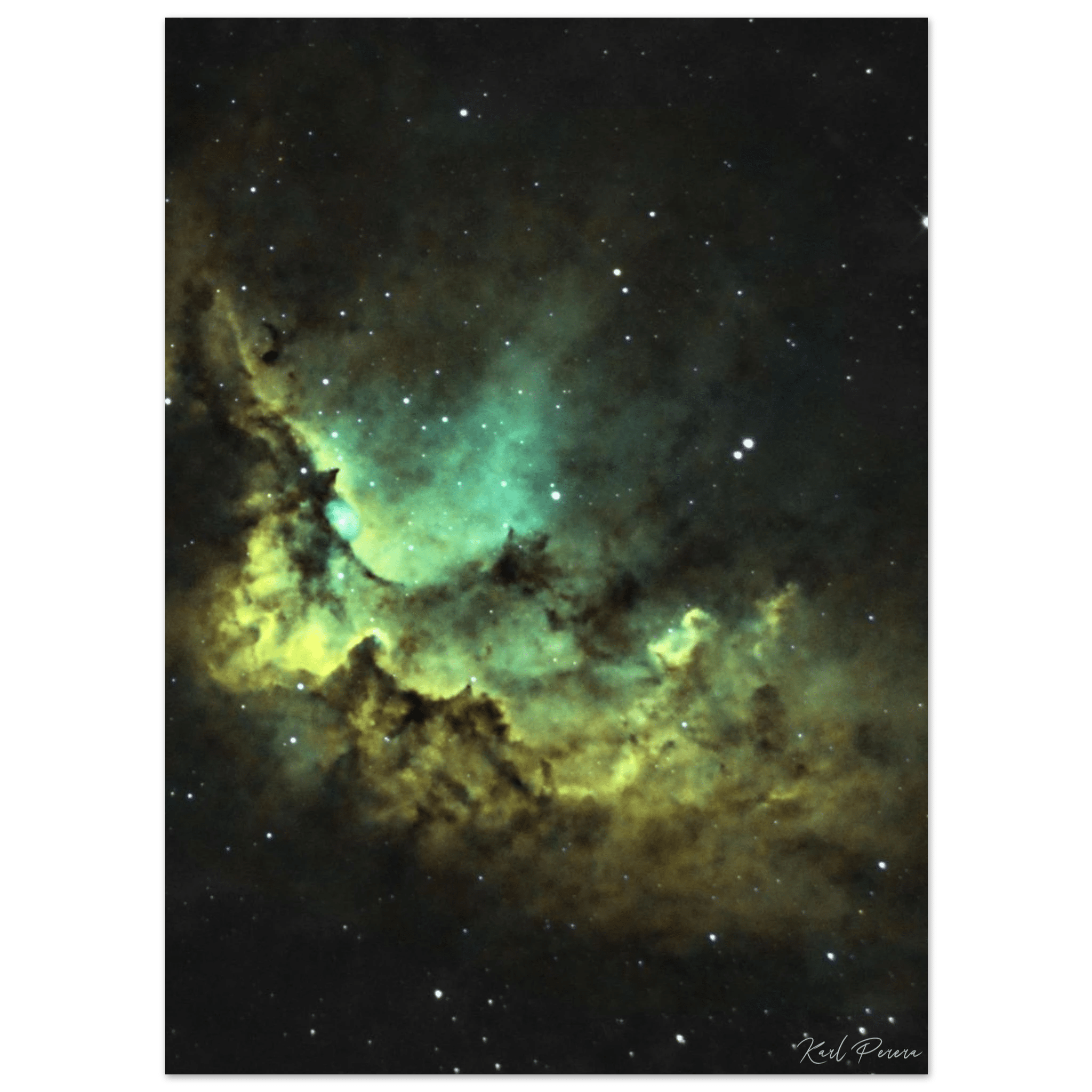 Nebula Wizard Celestial Space Poster – Premium Matte Astronomy Art Print - AstroImagery Shop